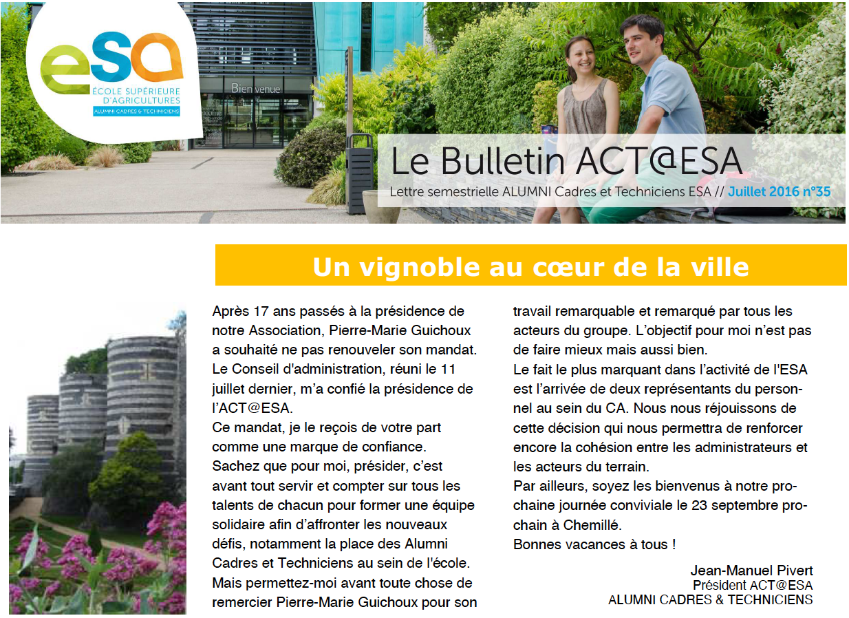 Bulletin Juillet 2016