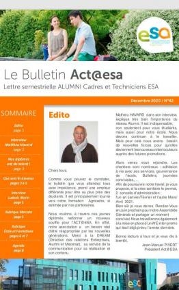 Bulletin semestriel ACTESA dec 2020